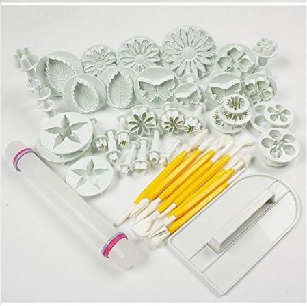 Cake Decorating Tools with Cookie Mould Icing Plunger Cutter Tool