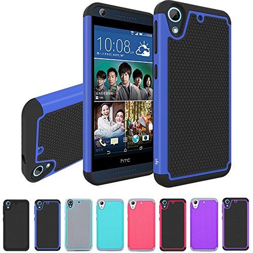 HTC Shockproof Armor Protective Case Cover Blue