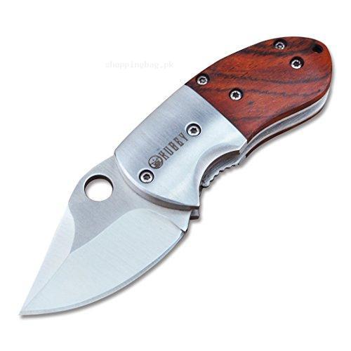 KUBEY Mini Polished Steel Pocket 2 Inch Blade Knife