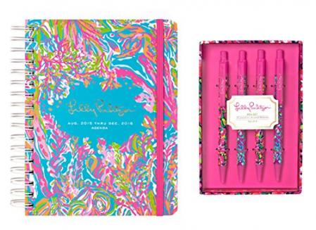 Lilly Pulitzer Agenda Note Book and Pen