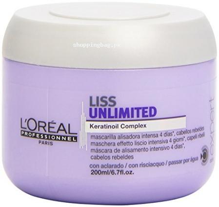 L'Oreal Liss Unlimited Keratinoil Complex Mask for Hair 200ml
