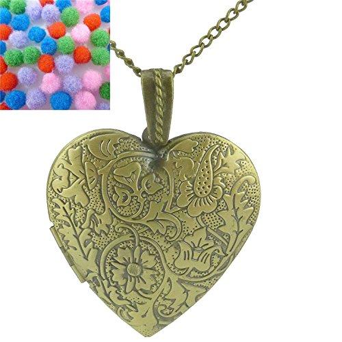 Love Heart Necklace with Locket Picture