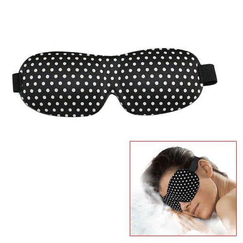 MasksCraft by Zappbo® Best White Polka Dot Black Silk Mask with Carry Pouch for Men and Ladies of All Ages and All Shift Works