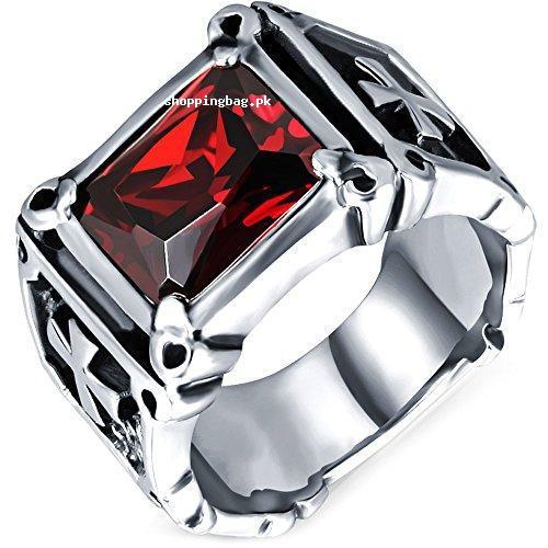 MENSO Men’s Dragon Claw Cross Ring