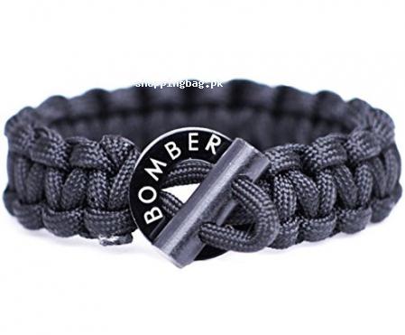Men's Paracord Bracelet With Firestarter By Bomber and Company