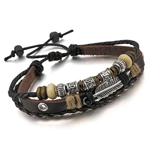 Men, Women Genuine Leather Bracelet Bangle Rope