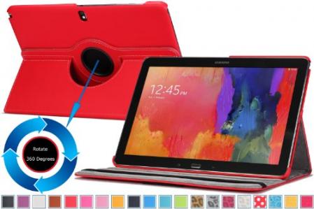 MoKo Samsung Galaxy Note PRO & Tab PRO Rotating Cover Case RED