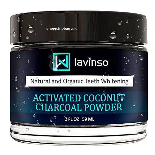 Lavinso Natural Charcoal Teeth Whitening Powder 59ml