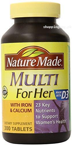 Nature Made Multi for Her with Iron & Calcium 300 Tablets