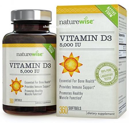 NatureWise Vitamin D3 5000 IU for Healthy Muscle and Bone