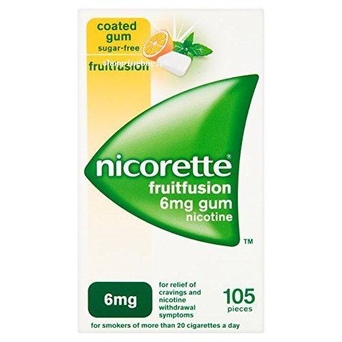 Nicorette Fruitfusion Gum for Cravings and Nicotine Withdrawal Symptoms