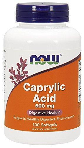 NOW Caprylic Acid for Intestinal Health 600 mg