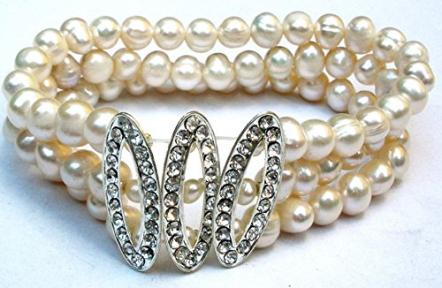 Pearl & Rhinestone Bracelet Jewelry