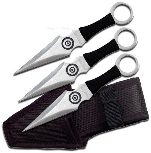 Perfect Point Throwing Silver Knife Set