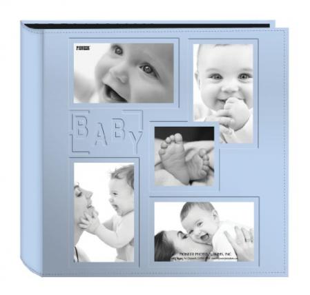 Memories Gift Baby Sewn Leatherette Cover Photo Album in 4"x6", 240 Photos Set Available For Shopping Online