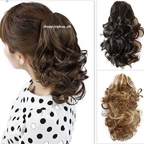 PRETTYSHOP Hair Extension Straight Light Curled medium Brow