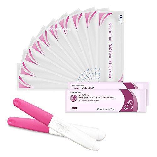 99% Accurate 10 Ovulation Test sticks and 2 Pregnancy Test sticks Kits by Proteove