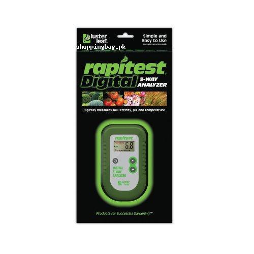 Rapitest Luster Leaf Digital 3-Way Soil Analyzer