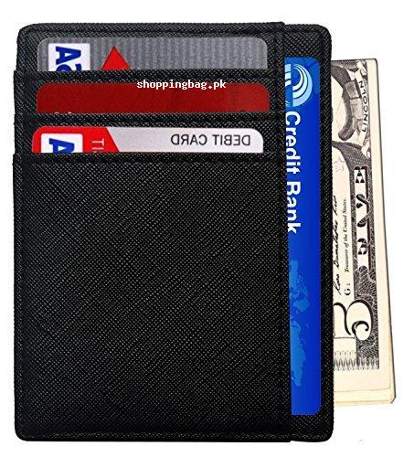 RFID Men's Leather Wallet Card Holder