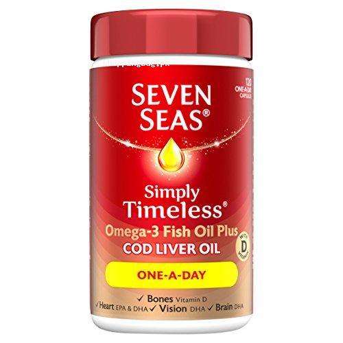 Seven Seas Omega-3 Fish Oil Plus Cod Liver Oil 120 Capsules