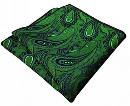 Shlax&Wing Paisley Green Mens Hankies Hanky