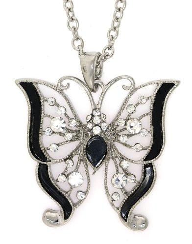 Crystal Butterfly style Pendent Necklace