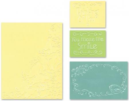 Sizzix Textured Impressions Embossing Folders - Butterfly Migration Set by Rachael Bright