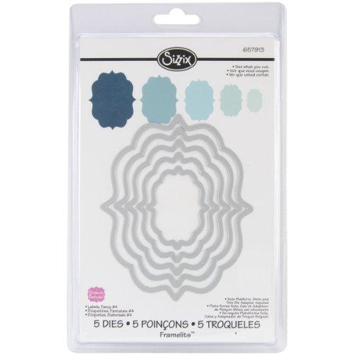 Sizzix Framelits Die Set 5PK - Labels, Fancy