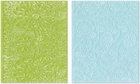 Sizzix Textured Impressions Embossing Folders 2PK - Bohemian Lace Set by Rachael Bright