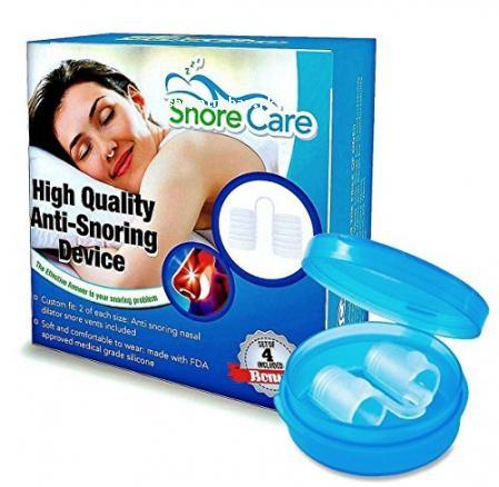 Anti-Snoring Device To Ease Breathing and Snoring by SnoreCare (4 Count)