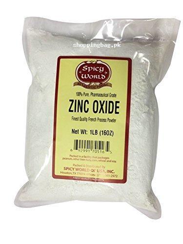 Spicy World Pure Zinc Oxide for Sunscreen 1 Pound Bag