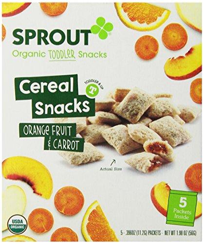 Sprout Toddler Fruit and Veggie Cereal Snack, Orange Fruit and Carrot Available For Online Shopping