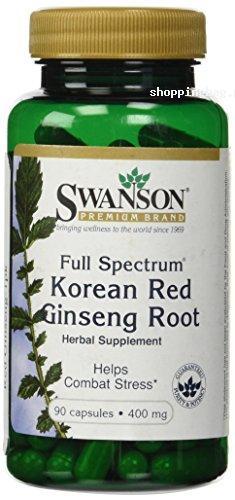 Swanson Korean Red Ginseng Root 400 mg Capsules for Stree