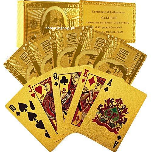 Trademark Poker 24k Gold Bridge Playing Cards