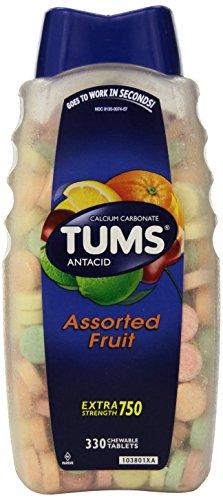 Tums Fruit Tablets Antacid Calcium Supplement