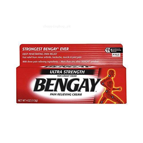 Bengay Ultra Strength & Pain Pain Relieving Cream 4 Oz
