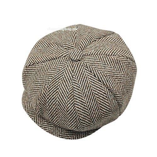 Unisex Winter Flat Ivy Cabbie Cap