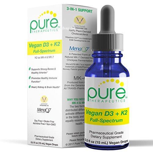 Pure Therapeutics Vegan D3 + K2 dietary Supplements Price ...