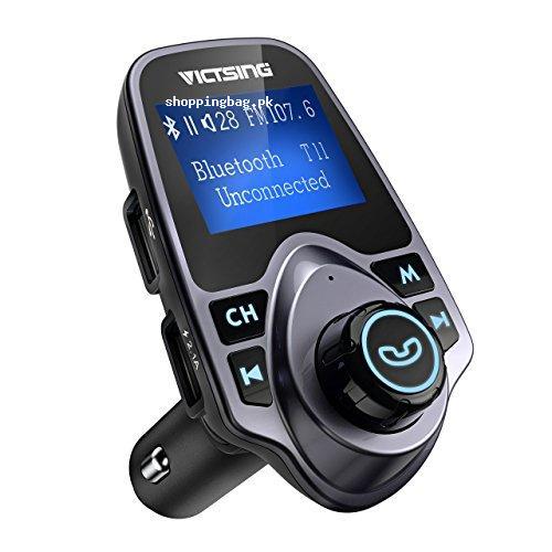 VicTsing Bluetooth FM Transmitter Radio Adapter Car Kit