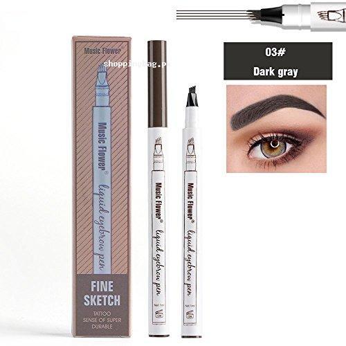 Music Flower Liquid Eyebrow Pen (Dark-Gray)