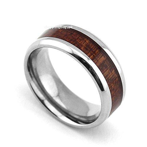 White Beveled Titanium Wedding Ring (7)