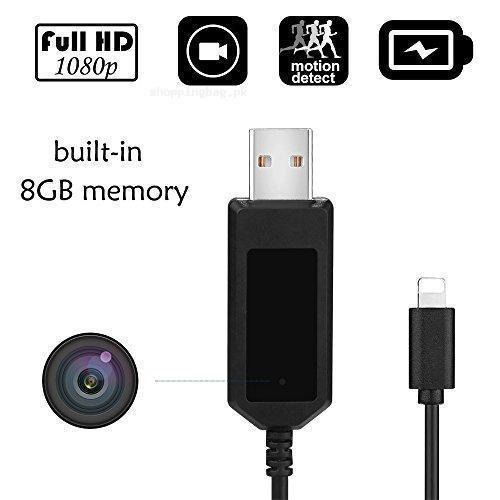 XIXCAMLOOK Portable USB Cable Hidden Camera