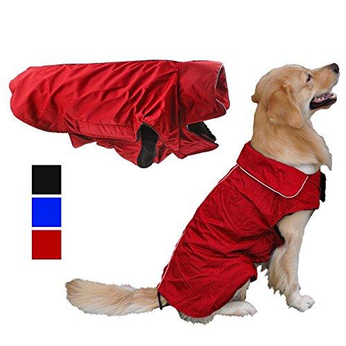 Pet Dog Jacket Coat Waterproof Outwear with Stand-Up Collar