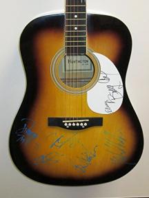 JIMI HENDRIX EXPERIENCE TOUR 2013 Signed Autograph 6x Acoustic Guitar Rock Music