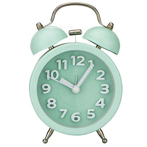 PILIFE Table Alarm Clock(3D Mint Green)