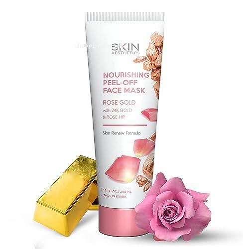 Rose Gold Skin Tghtening Korean Peel Off Face Mask For All Skin Types - 6.7 Fl. oz.