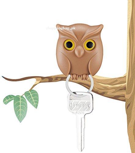 Night Owl Wall Key Holder with Powerful Magnets Keep Key