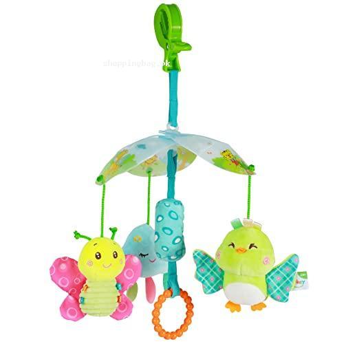 Funsland Stroller Car Seat Hanging Rattle Toy for Baby Boys and Girls