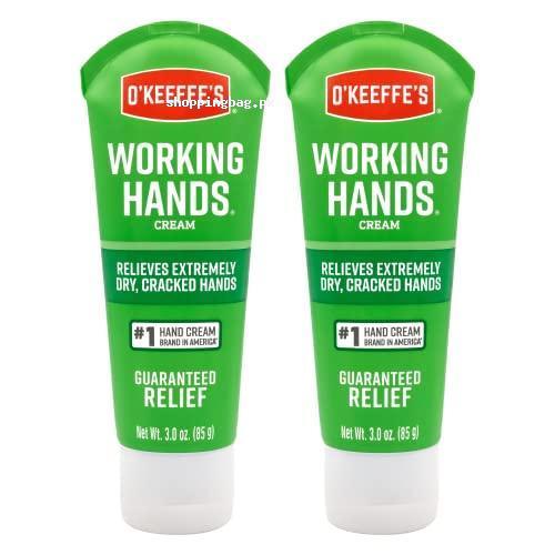 O'Keeffe's Working Hands Dry Hands Repairs Cream - 3 oz Tube, (Pack of 2)