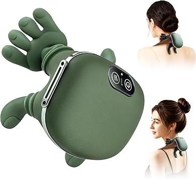 Neck Massager, Electric Neck and Back Massager with Heat, Simulated Human Hand Design Shoulder Neck Massage for Pain Relief and deep Tissue, Shiatsu Massage 4D Kneading, Gifts for Men Women Neck Massager, Electric Neck and Back Massager with Heat, Simulated Human Hand Design Shoulder Neck Massage for Pain Relief and deep Tissue, Shiatsu Massage 4D Kneading, Gifts for Men Women